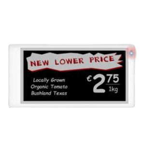 3.5 inch ESL Price Tag 3 color for Super Markets and Warehouse Inventory Display - Model ESL-MW-DS035